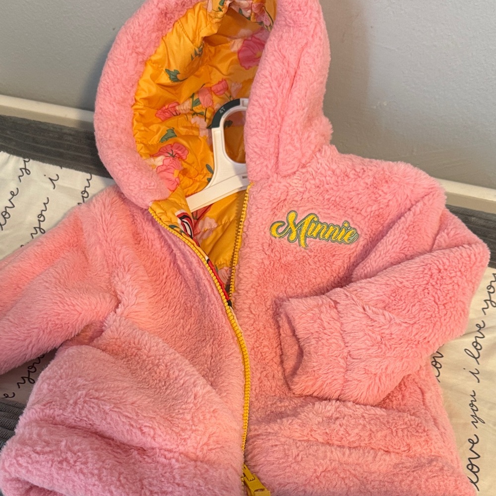 Disney Yellow and Pink Minnie Mouse Jacket